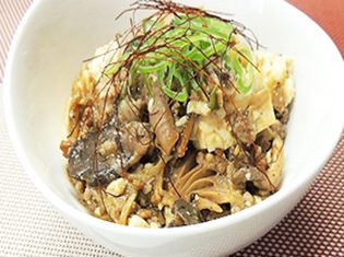 きのこたっぷり麻婆豆腐